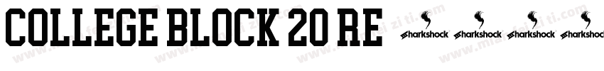 College Block 20 Re字体转换